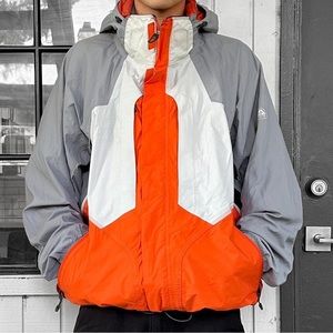 Nike ACG Storm Fit XL snowboard jacket vented 3 outer layer orange gray coat ski